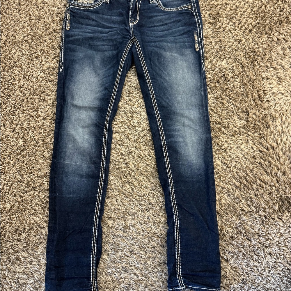 Rock Revival Stylish Blue Denim Jeans